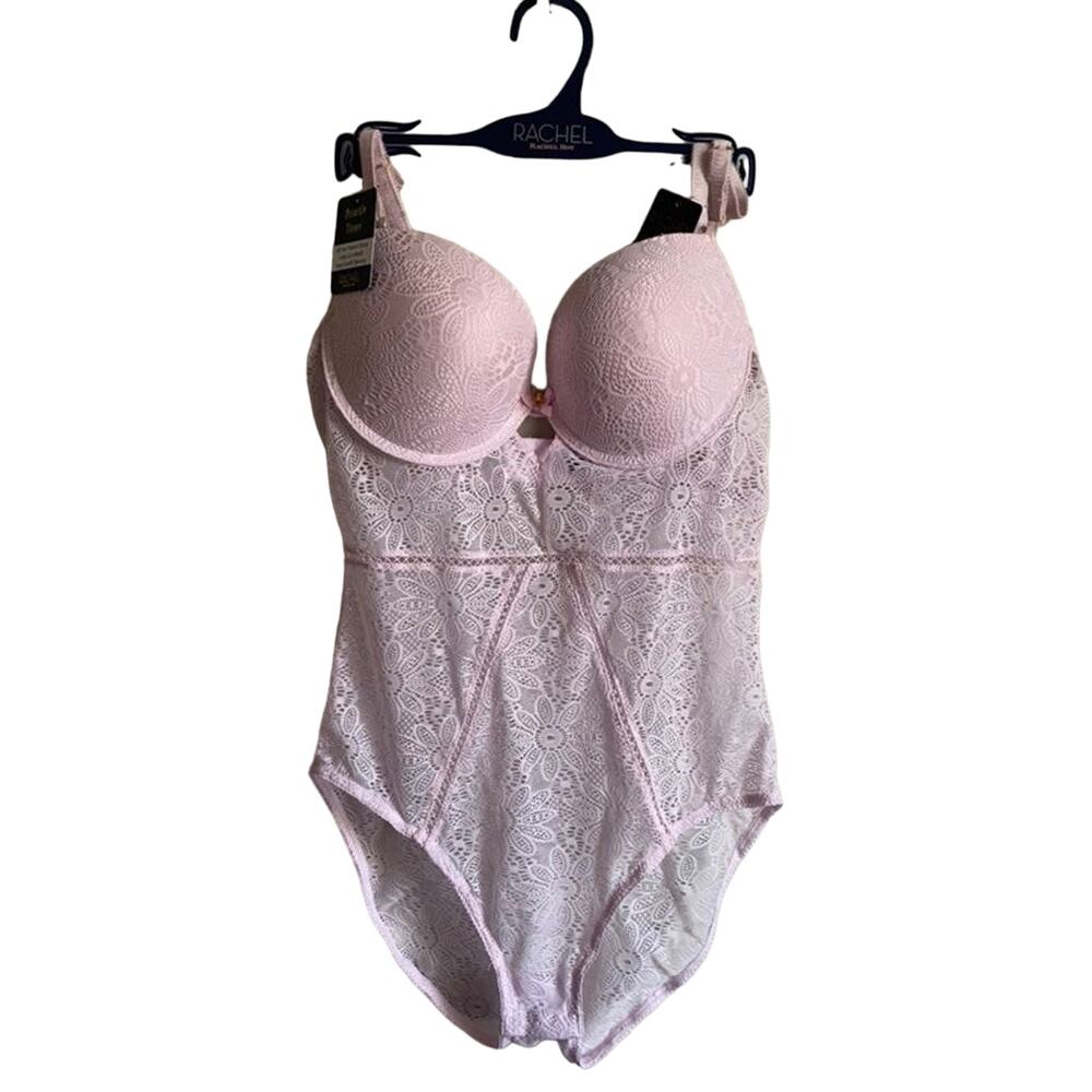 NWT Large Rachel Roy Lilac Push Up Teddy Teddy Lingerie
